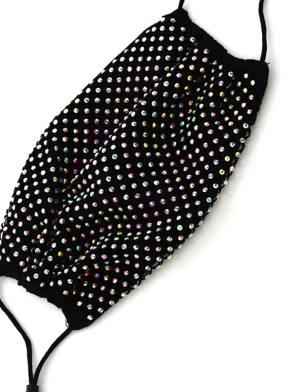 Rhinestone Mesh Face Mask - 3 pcs